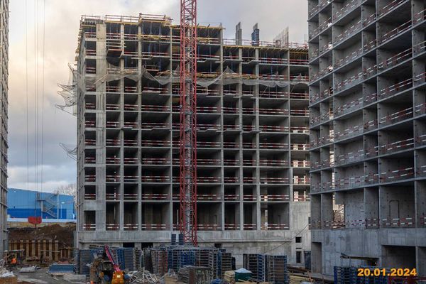 Ход строительства ЖК «Москворечье» за Январь 2025 г., фото №2