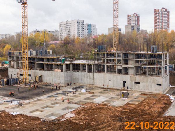 Ход строительства ЖК «Алтуфьевское 53» за Октябрь 2022 г., фото №3