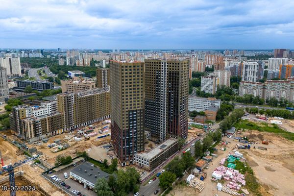 Ход строительства ЖК «Дмитровское небо» за Июнь 2024 г., фото №4