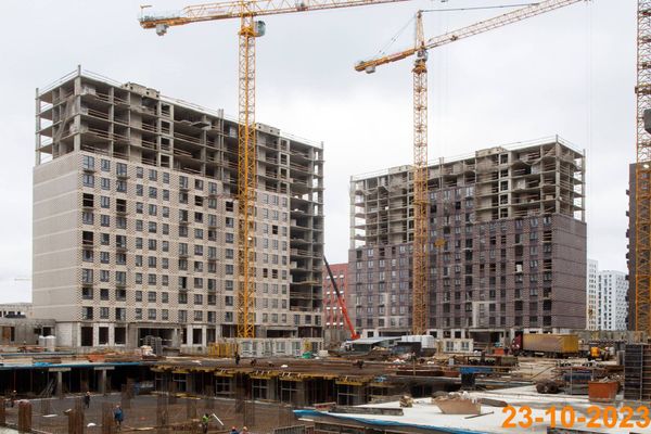 Ход строительства ЖК «Саларьево парк» за Октябрь 2023 г., фото №3