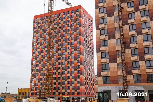 Ход строительства ЖК «Большая Академическая 85» за Сентябрь 2021 г., фото №2