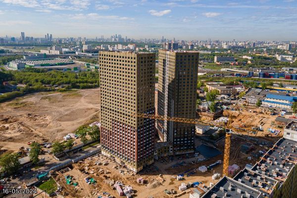 Ход строительства ЖК «Дмитровское небо» за Май 2024 г., фото №5