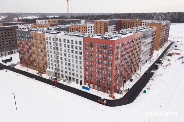 Ход строительства ЖК «Середневский лес» за Декабрь 2021 г., фото №3