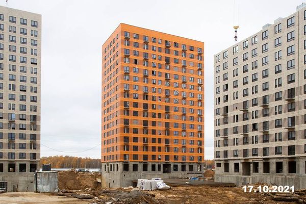 Ход строительства ЖК «Саларьево парк» за Октябрь 2021 г., фото №5