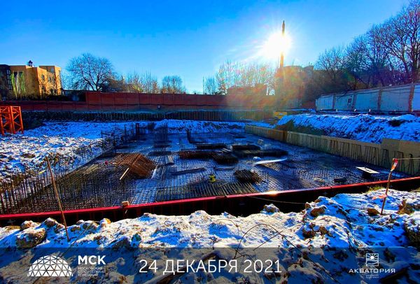 Ход строительства ЖК «Акватория» за Январь 2022 г., фото №4