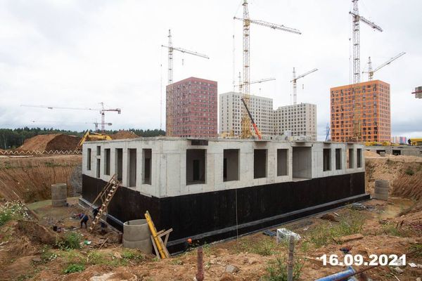 Ход строительства ЖК «Саларьево парк» за Сентябрь 2021 г., фото №5
