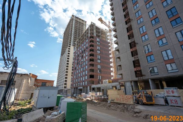 Ход строительства ЖК «Руставели 14» за Июнь 2023 г., фото №5
