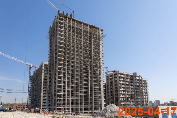Ход строительства ЖК «Москворечье» за Апрель 2025 г., фото №3