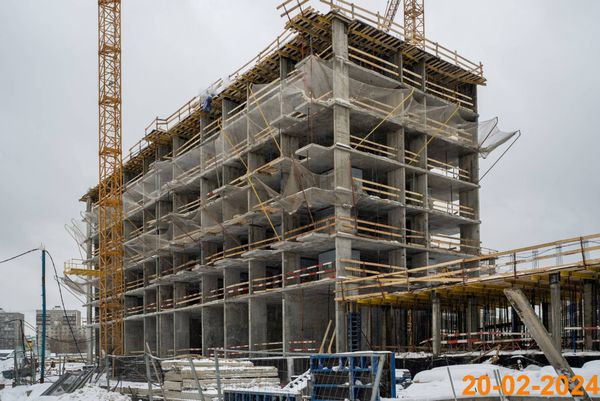 Ход строительства ЖК «Большая Академическая 85» за Февраль 2024 г., фото №4