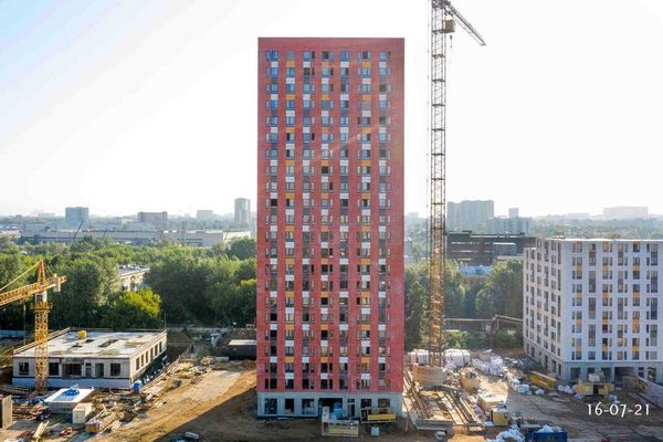 Ход строительства ЖК «Волжский парк» за Июль 2021 г., фото №4