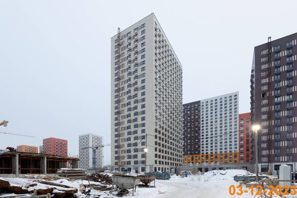 Ход строительства ЖК «Волжский парк» за Декабрь 2023 г., фото №3