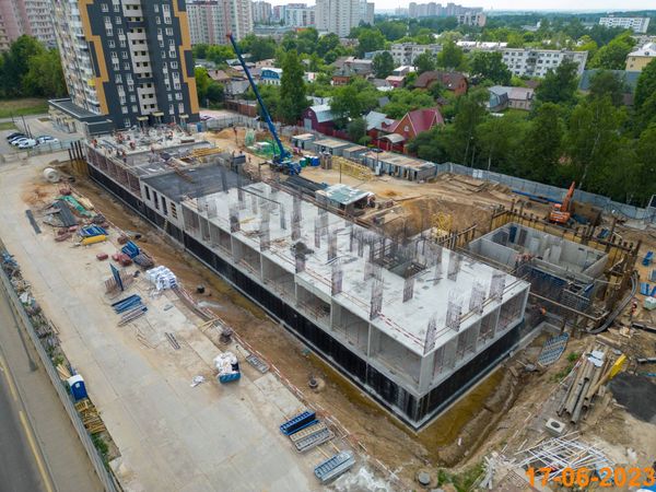 Ход строительства ЖК «Юнино» за Июнь 2023 г., фото №2