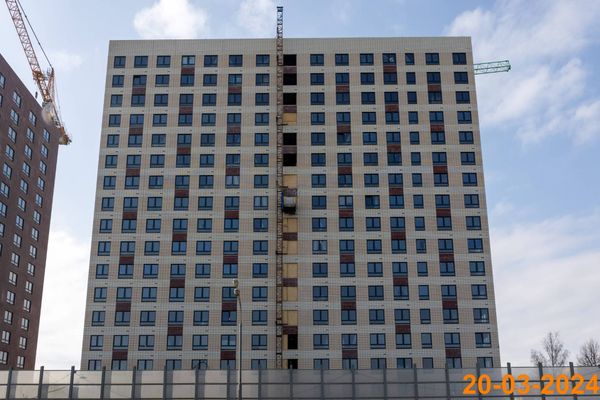 Ход строительства ЖК «Юнино» за Март 2024 г., фото №3