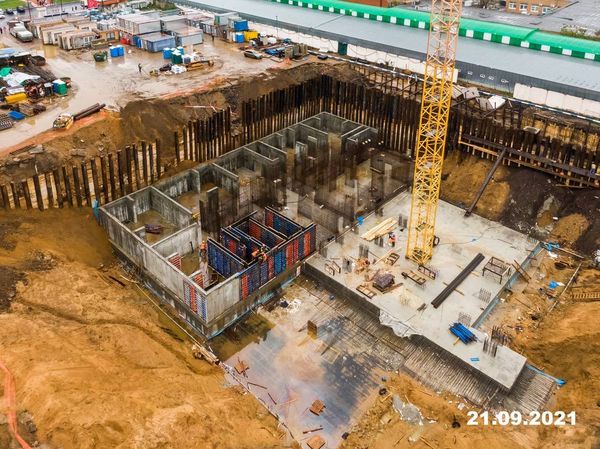 Ход строительства ЖК «Кронштадтский 9» за Сентябрь 2021 г., фото №3