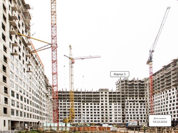 Ход строительства ЖК «Молжаниново» за Октябрь 2022 г., фото №5
