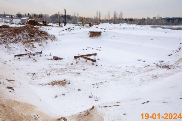 Ход строительства ЖК «Зелёный парк» за Январь 2024 г., фото №2