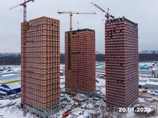 Ход строительства ЖК «Сигнальный 16» за Январь 2022 г., фото №2