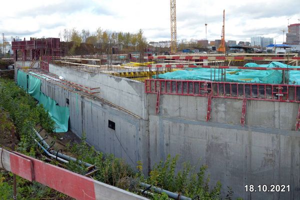 Ход строительства ЖК «Квартал Шагал» за Октябрь 2021 г., фото №4