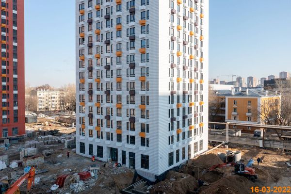 Ход строительства ЖК «Волжский парк» за Март 2022 г., фото №2