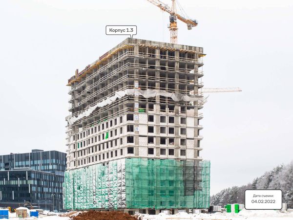 Ход строительства ЖК «Тропарево Парк» за Февраль 2022 г., фото №4