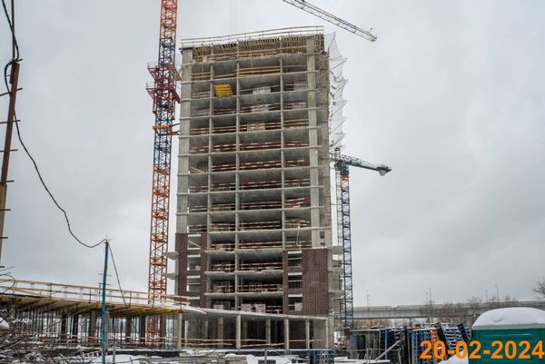 Ход строительства ЖК «Большая Академическая 85» за Февраль 2024 г., фото №3