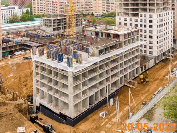 Ход строительства ЖК «Кронштадтский 9» за Май 2022 г., фото №2