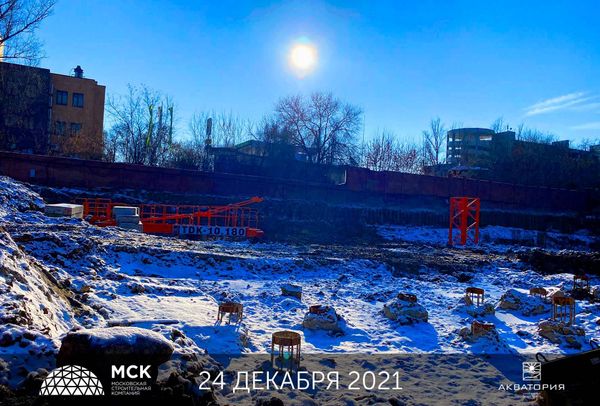 Ход строительства ЖК «Акватория» за Январь 2022 г., фото №2