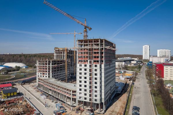 Ход строительства ЖК «Парксайд» за Апрель 2023 г., фото №3