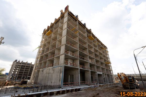 Ход строительства ЖК «Амурский парк» за Август 2023 г., фото №3