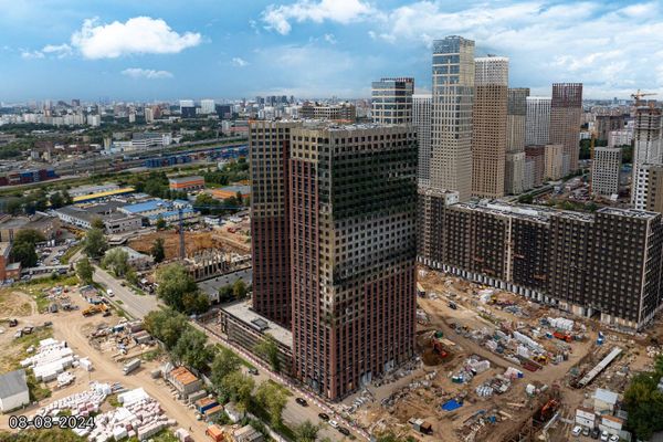 Ход строительства ЖК «Дмитровское небо» за Август 2024 г., фото №4