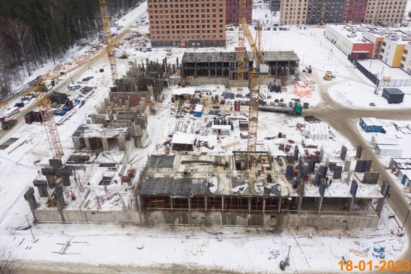 Ход строительства ЖК «Середневский лес» за Январь 2023 г., фото №4