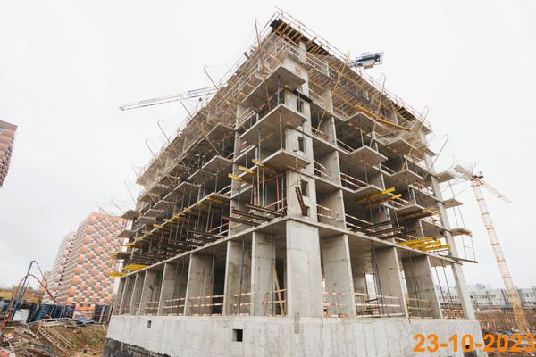 Ход строительства ЖК «Большая Академическая 85» за Октябрь 2023 г., фото №3