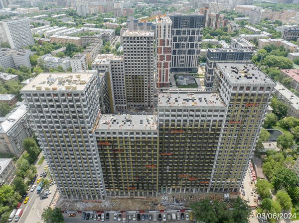 Ход строительства ЖК «Петровский парк II» за Июнь 2024 г., фото №2