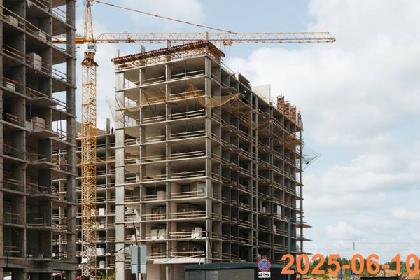 Ход строительства ЖК «Зелёный парк» за Июнь 2025 г., фото №5