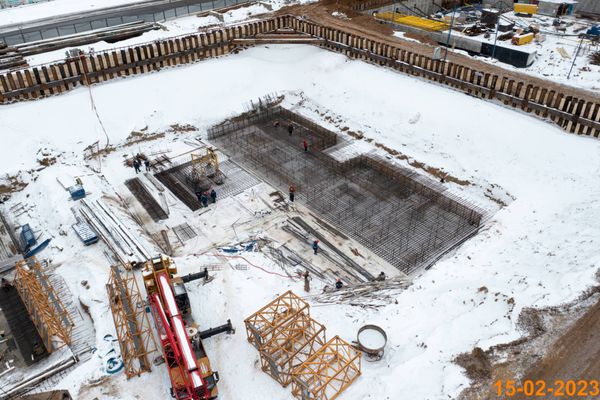 Ход строительства ЖК «Амурский парк» за Февраль 2023 г., фото №2