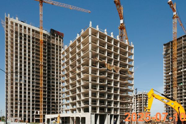 Ход строительства ЖК «Зелёный парк» за Июль 2025 г., фото №2