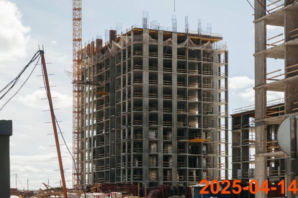 Ход строительства ЖК «Зелёный парк» за Апрель 2025 г., фото №5