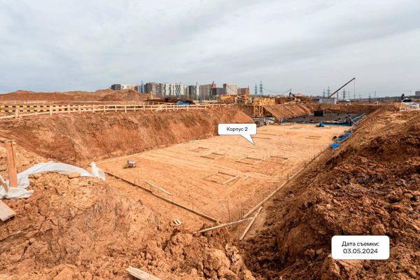 Ход строительства ЖК «Подольские Кварталы» за Май 2024 г., фото №2