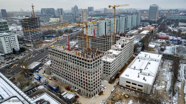 Ход строительства ЖК «Обручева 30» за Декабрь 2024 г., фото №2