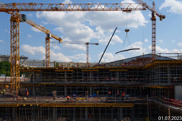 Ход строительства ЖК «Бадаевский» за Июль 2023 г., фото №2