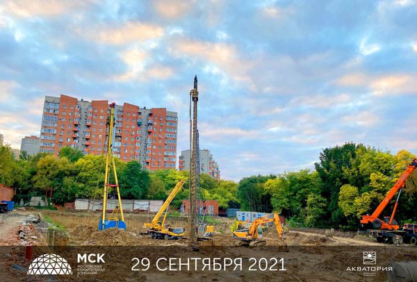 Ход строительства ЖК «Акватория» за Октябрь 2021 г., фото №3