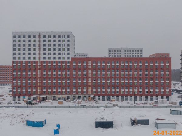 Ход строительства ЖК «Саларьево парк» за Январь 2022 г., фото №3
