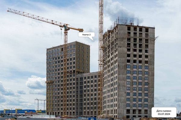 Ход строительства ЖК «Квартал Румянцево» за Июль 2024 г., фото №3