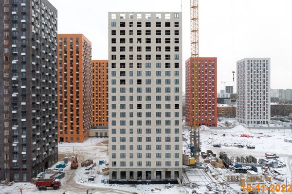 Ход строительства ЖК «Волжский парк» за Ноябрь 2022 г., фото №4
