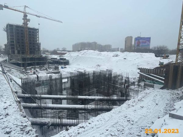 Ход строительства ЖК «Первый Дубровский» за Январь 2023 г., фото №2