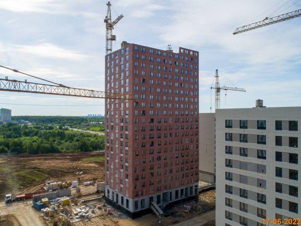 Ход строительства ЖК «Зелёный парк» за Июнь 2022 г., фото №3