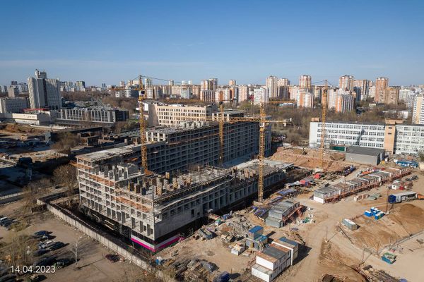 Ход строительства ЖК «Дмитровское небо» за Апрель 2023 г., фото №3