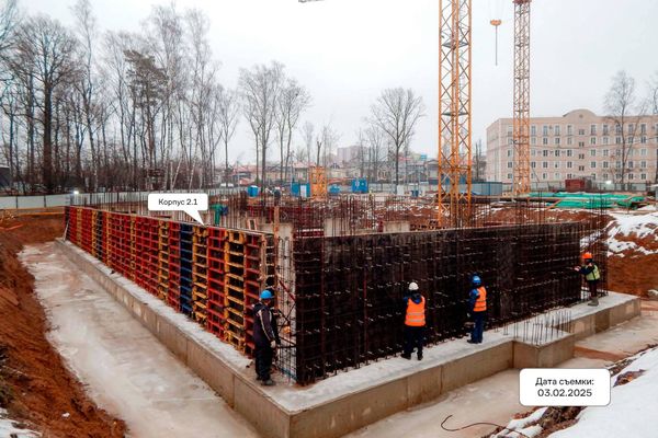Ход строительства ЖК «Ольховый Квартал» за Февраль 2025 г., фото №2
