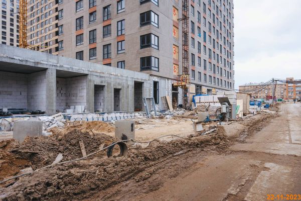 Ход строительства ЖК «Руставели 14» за Ноябрь 2023 г., фото №2