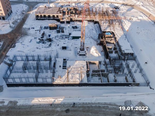 Ход строительства ЖК «Середневский лес» за Январь 2022 г., фото №3